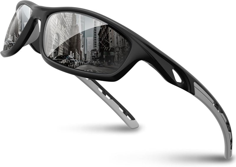 RIVBOS Sunglasses for Men Women Polarized UV Protection Sports Fishing Driving Shades Cycling RB833 - Image 1